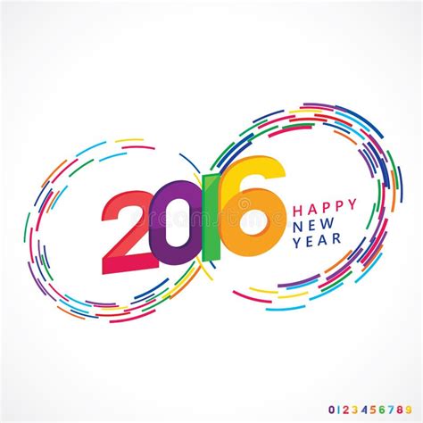 Happy New Year 2016 Stock Vector Illustration Of Concept 63237610