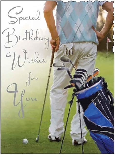 Golf Happy Birthday Card Jj1665 Uk Office Products