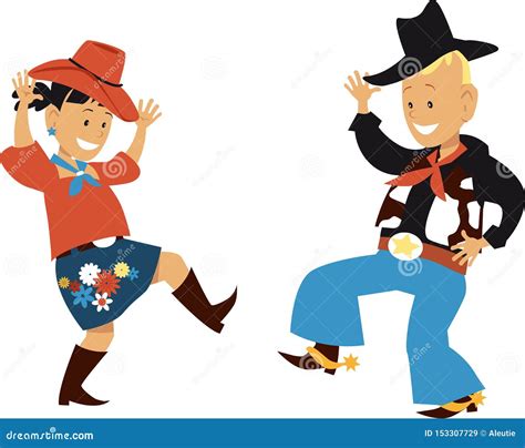 Western Dancing And Music Vector Illustration 65677288
