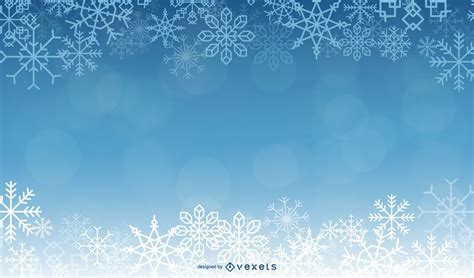 Descarga Vector De Hermoso Fondo Azul De Navidad Con Copos De Nieve