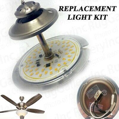 Fortunately, you can determine the right size of a light fixture for a replacement ceiling fan light globe with just a tape measure and a step stool. Hampton Bay Menage 52" LED Brushed Nickel Ceiling Fan ...