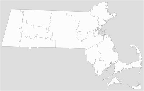 Blank Massachusetts County Map Check More At