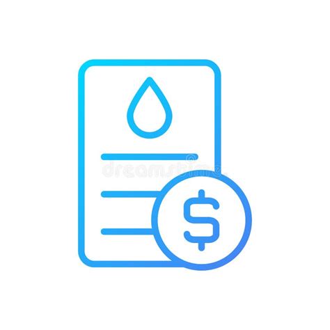 Water Utility Bill Icon Stock Illustrations 208 Water Utility Bill
