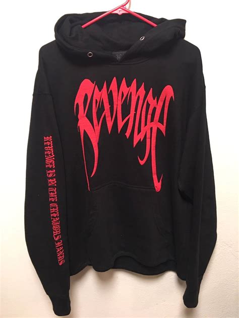 Revenge Xxx Tentacion Revenge Hoodie Blk Grailed