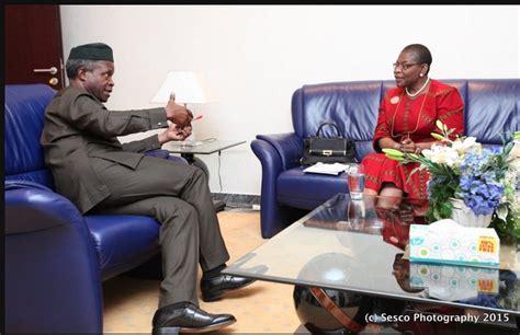 Osinbajo Meets With Oby Ezekwesili In His Office At The Villa Photos