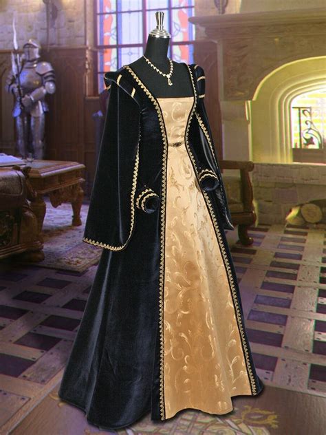 Renaissance Dress Tudor Costume Masquerade Ball Noble Royal Clothing Garb Lotr Ebay Royal