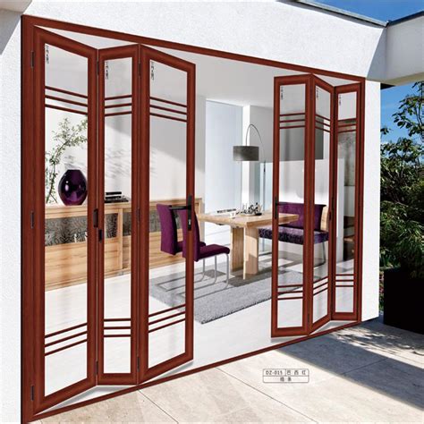 6 Panel Retractable Interior Folding Lowes Glass Doors China Aluminum
