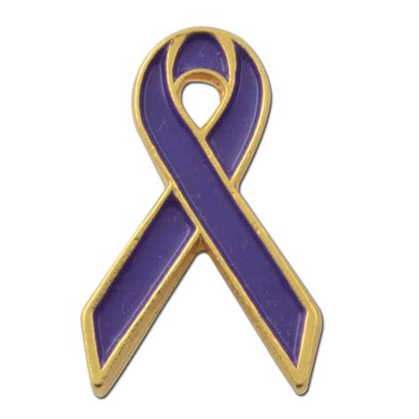 Purple Ribbon Awareness Lapel Pin Pinline