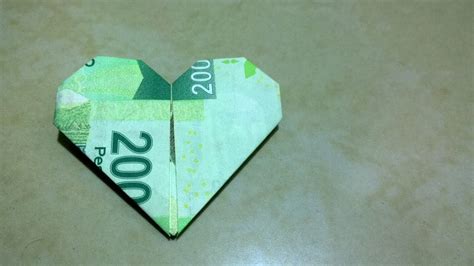 Billete En Forma De Corazón Para Regalar Manualidades Origami Fácil