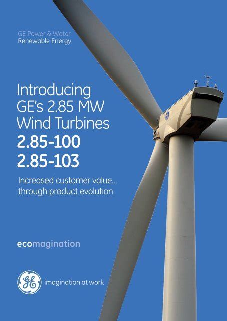 Introducing Ges 285 Mw Wind Turbines Ge Energy