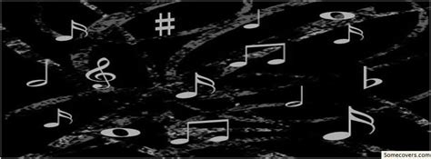 Black Music Notes Song Facebook Timeline Cover Facebook Covers Myfbcovers