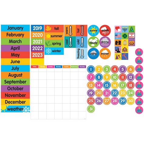 Giant Magnetic Calendar Set 94 Pieces Do 735025 Dowling Magnets