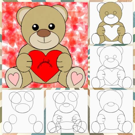 Teddy Bear Drawing Tutorial How To Draw Teddy Bear Step By Step