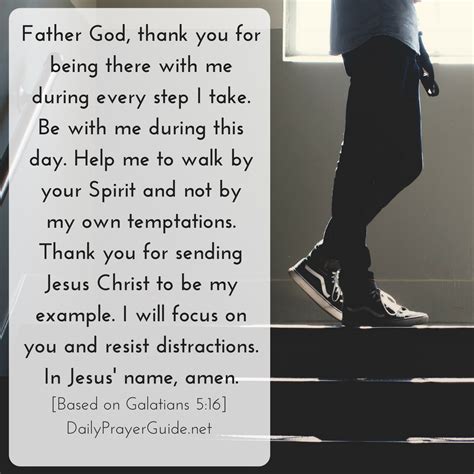 A Prayer To Walk By The Spirit Galatians Daily Prayer Guide