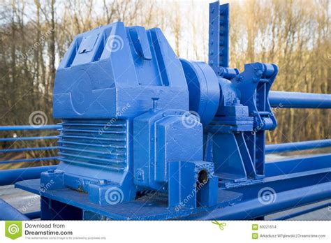 Blue mechanism stock photo. Image of mechanism, cold 