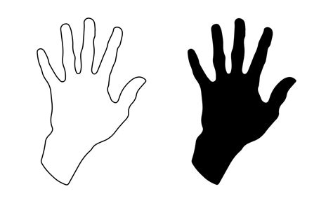 Human Handprint Adult Handprint Human Fingers And Palm Of Hands