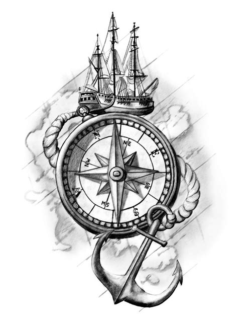 Compass Tattoo Design By Cassiemunson Art On Deviantart
