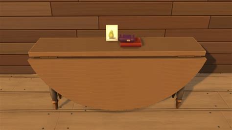 Natural Folded Accent Tables At Simsworkshop Sims 4 Updates