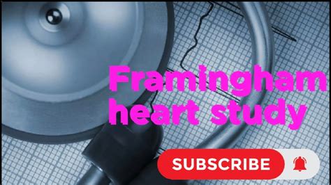 Framingham Heart Study Psm Community Medicine Youtube