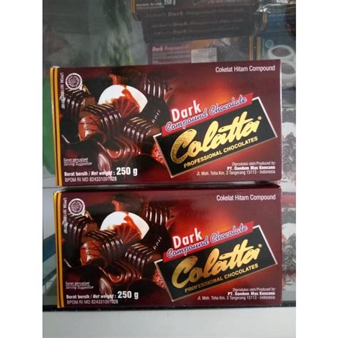 Jual Coklat Batangan Coklat Hitam Compund Coklat Batang Merk Collata Berat 250 Gr Shopee
