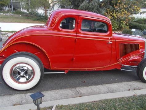 1934 Ford Chopped 5 Window Coupe Hot Rod Model 40 Deluxe 34 For Sale