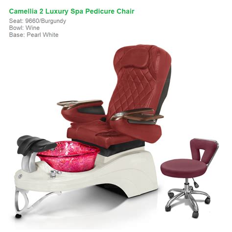 Camellia 2 Luxury Spa Pedicure Chair With Magnetic Jet Shiatsu Massage System