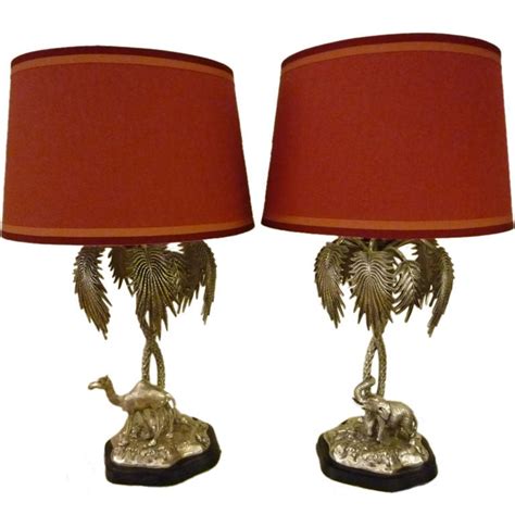 Elephant And Camel Palm Tree Lamps At 1stdibs
