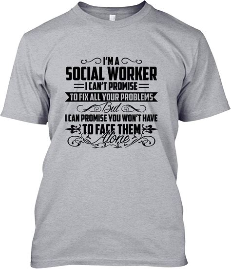 Elido Store Im A Social Worker T Shirt Cotton Short Sleeve Shirt