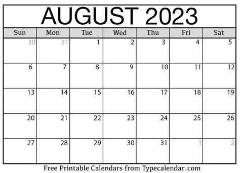 August 2023 Calendars October Calendar Printable Blank Calendar Pages