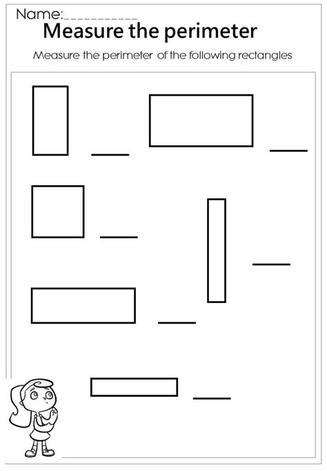 Teach Child How To Read Perimeter Worksheet 3rd Grade Printable