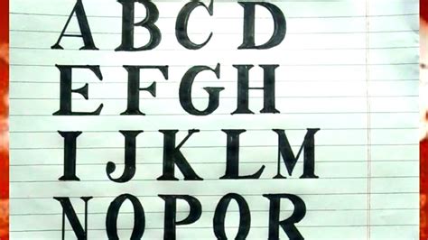 How To Write Times New Roman Fonts A To Z Calligraphy Writing Easy