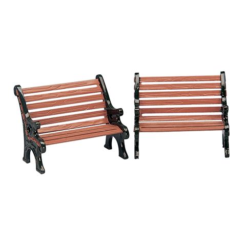 Panchine Park Bench H 3cm Set Di 2 Pezzi Accessorio Lemax 34895 Il