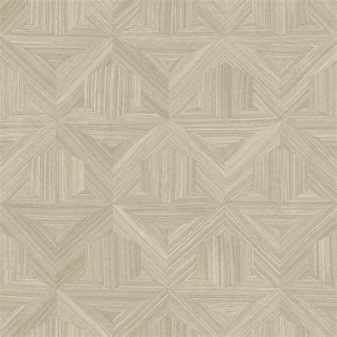Om3623 Beige Parquet Geometric Vintage Wood Wallpaper