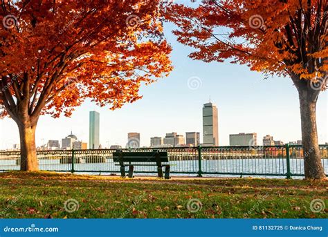 Fall Foliage In Boston Massachusetts Stock Image Image Of Orange