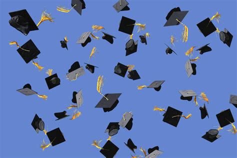 Download Black Graduation Caps Wallpaper