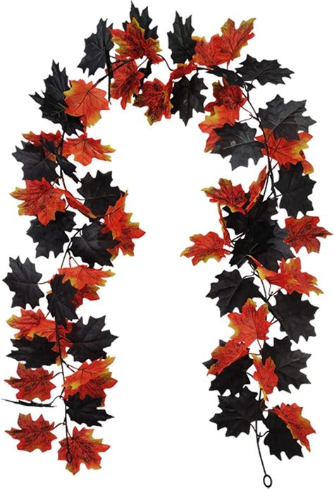 Morttic Artificial Maple Leaves Garland 59ft Autumn Hanging Fall