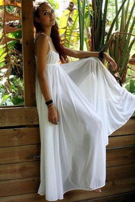100 Cotton Nightgown Grecian Empire Bodice Full Sweep Bridal Lingerie