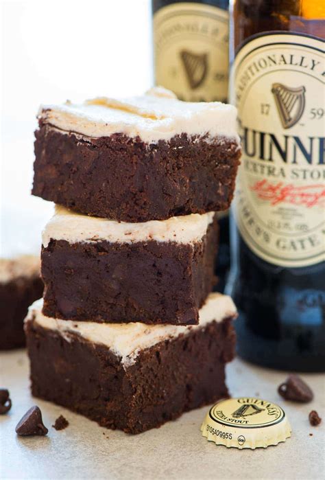 Guinness Brownies With Guinness Frosting