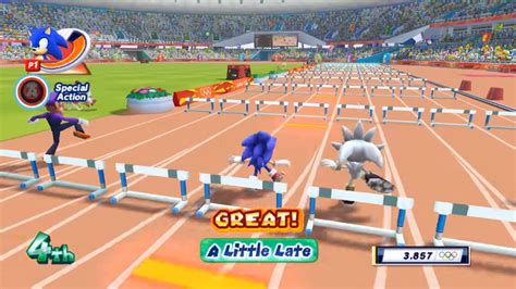 M Hurdles Mario Sonic At The London Olympic Games For Wii