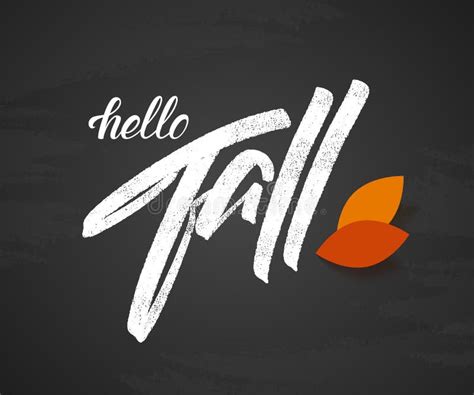 Autumn Background With Handwritten Lettering Of Hello September With