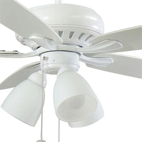 Rockport 52 Inch Led Matte White Ceiling Fan 5 Blades With Light Kit