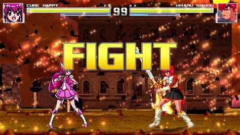 The Queen Of Fighters Mugen Cure Happy Miyuki Hoshizora Vs Hikaru