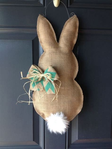 Easter Bunny Burlap Door Hanger By Bettie Doe Het Zelf Pasen