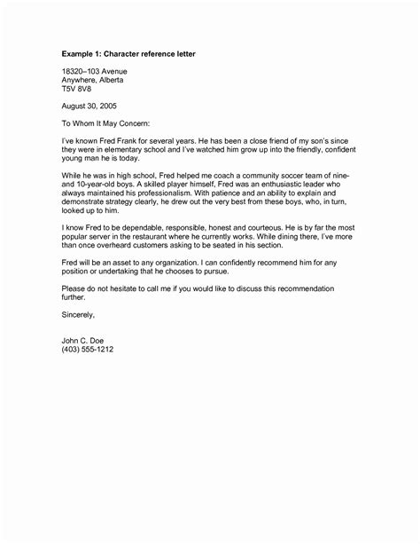 Recommendation Letter For Court Best Of Letter For Court Character