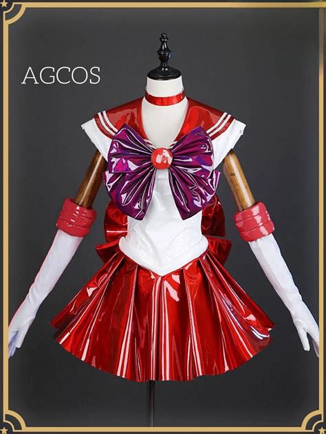 Agcos Sailor Moon Hino Rei 30th Anniversary Cosplay Costume Sailor Mars