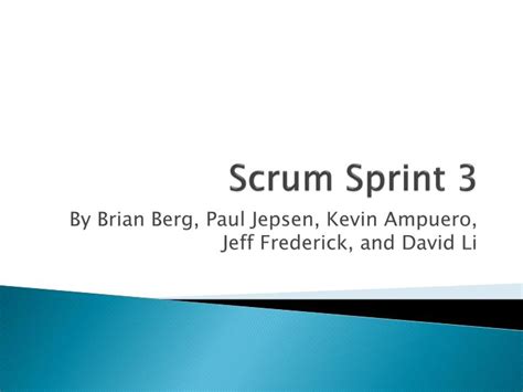Ppt Scrum Sprint 3 Powerpoint Presentation Free Download Id1628510