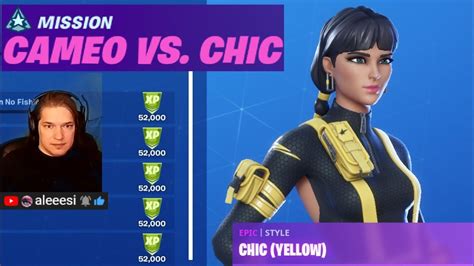 Fortnite Cameo Vs Chic Overtime Challenges Youtube