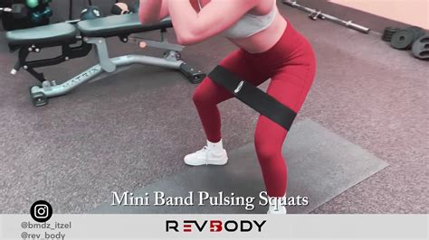 Mini Band Pulsing Squats Youtube