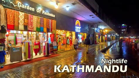Kathmandu Night Walk In Thamel 4k Virtual Travelling Walking Nepal 2023 Youtube
