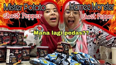 *eat at your own risk* mamee monster latest product 4's x 121g flavour: MISTER POTATO GHOST PEPPER VS MAMEE MONSTER (Mana lagi ...